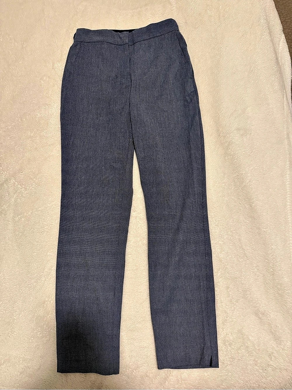 Zara Straight Leg Pants in Blue Size S
 Like New